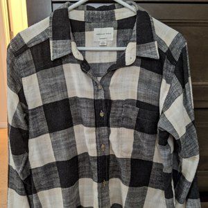 American Eagle boyfriend flannel button up